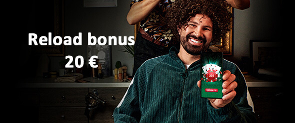 Reload bonus 20 € od DOXXbet